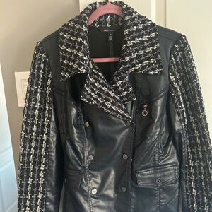 White House Black Market Faux Moto Jacket